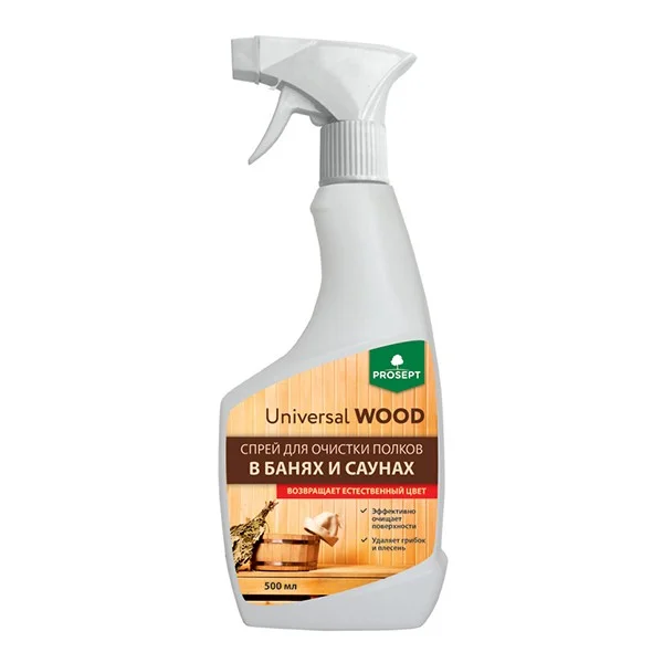 Средство для очистки полков в банях Universal Wood PROSEPT  0,5л