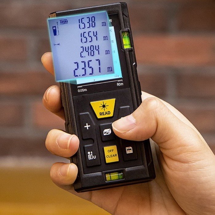 Дальномер лазерный Deli DL4171 диапазон измерения от 0,05 до 100 м