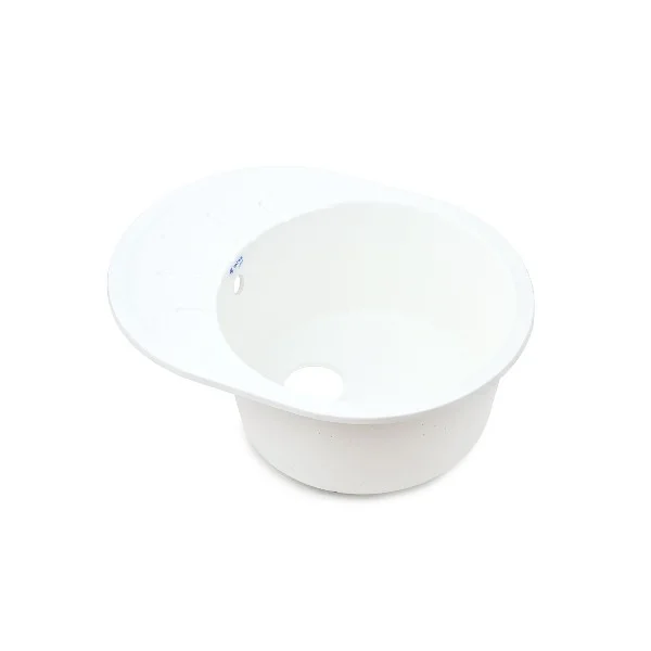 Мойка кухонная круглая+крыло Santrek Aqua Pro Round SA-R580L 580х450 мм, иней