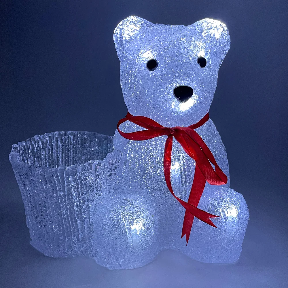 Фигура светодиодная «Медвежонок с корзинкой» 21*15*19 см ЭРА ENIOF-12