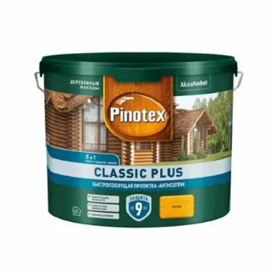 Пропитка декоративная для защиты древесины Pinotex Classic Plus 3 в 1 Сосна 2,5л