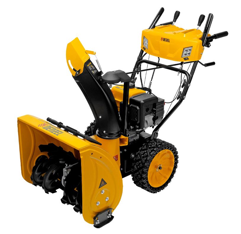 Снегоуборочная машина бензиновая SBM 610S PRO, 212 cc, электростартер, фара, обогрев Denzel