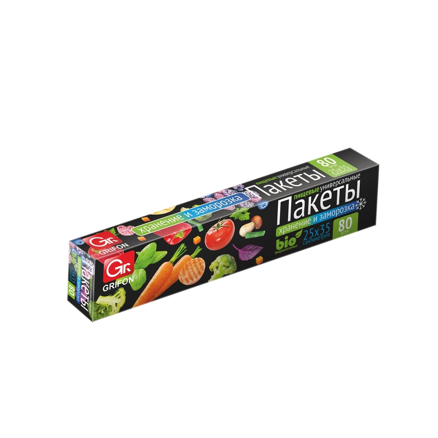 Пакеты для заморозки и хранения 25*35см, 80 шт