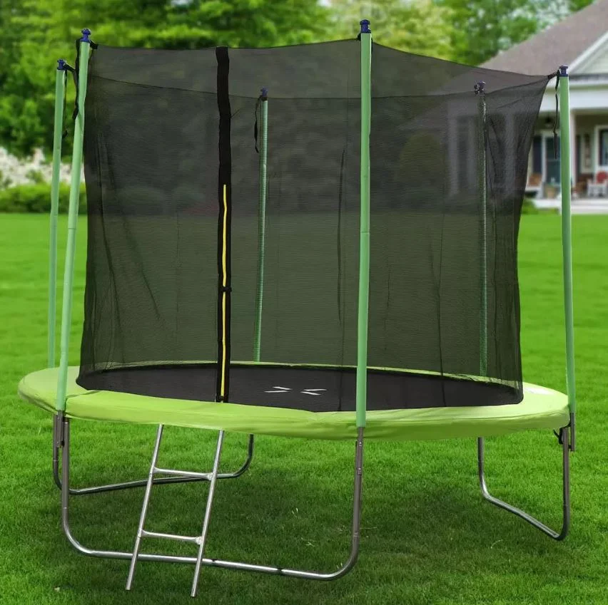 Батут d 305 с защитной сеткой 180 см и лестницей, 150 кг FJ-10FT-2