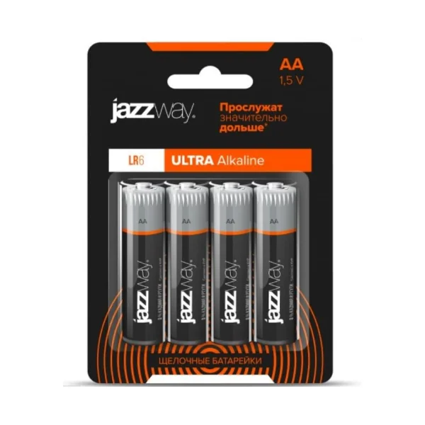 Батарейка алкалиновая Jazzway Ultra PLUS BL-4 LR 6 тип AA, 4шт.