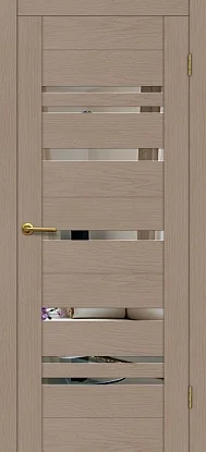 Дверь межкомнатная Future 2 экошпон софт-тач, Кашемир 2000*900*38мм, с зеркалом