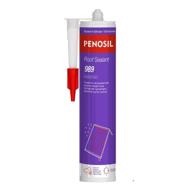 Герметик каучуковый для кровли и водостоков Penosil Roof Sealant 989 серый 280 мл
