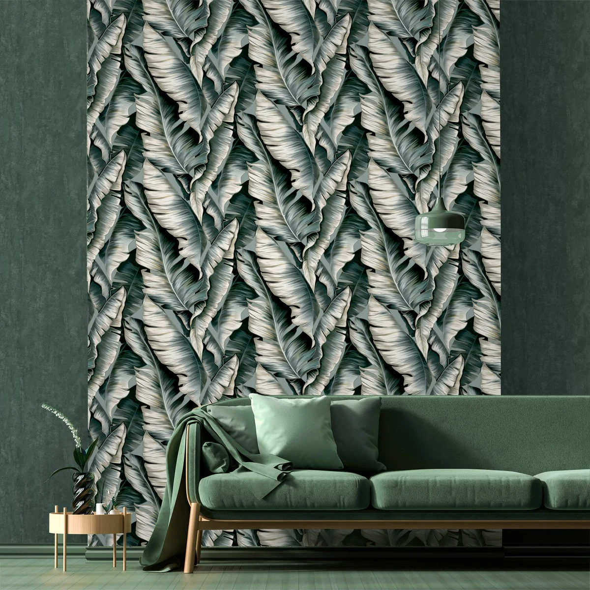 Обои ERISMANN Santiago виниловые на флизелиновой основе 1,06*10,05 м, серый/зеленый 60430-06 (6)