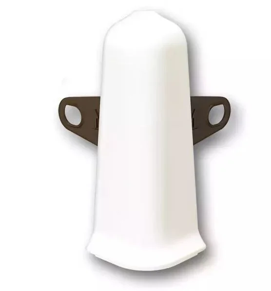 Угол наружный для плинтуса 70мм Деконика, 033 Кремово-белый (2шт. флоуп.)