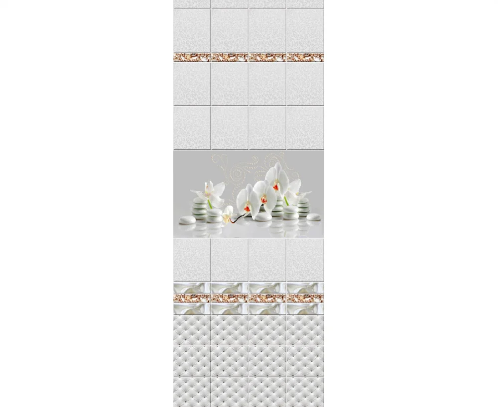 Панель ПВХ "Новита" Орхидея белая узор 2,7*0,25