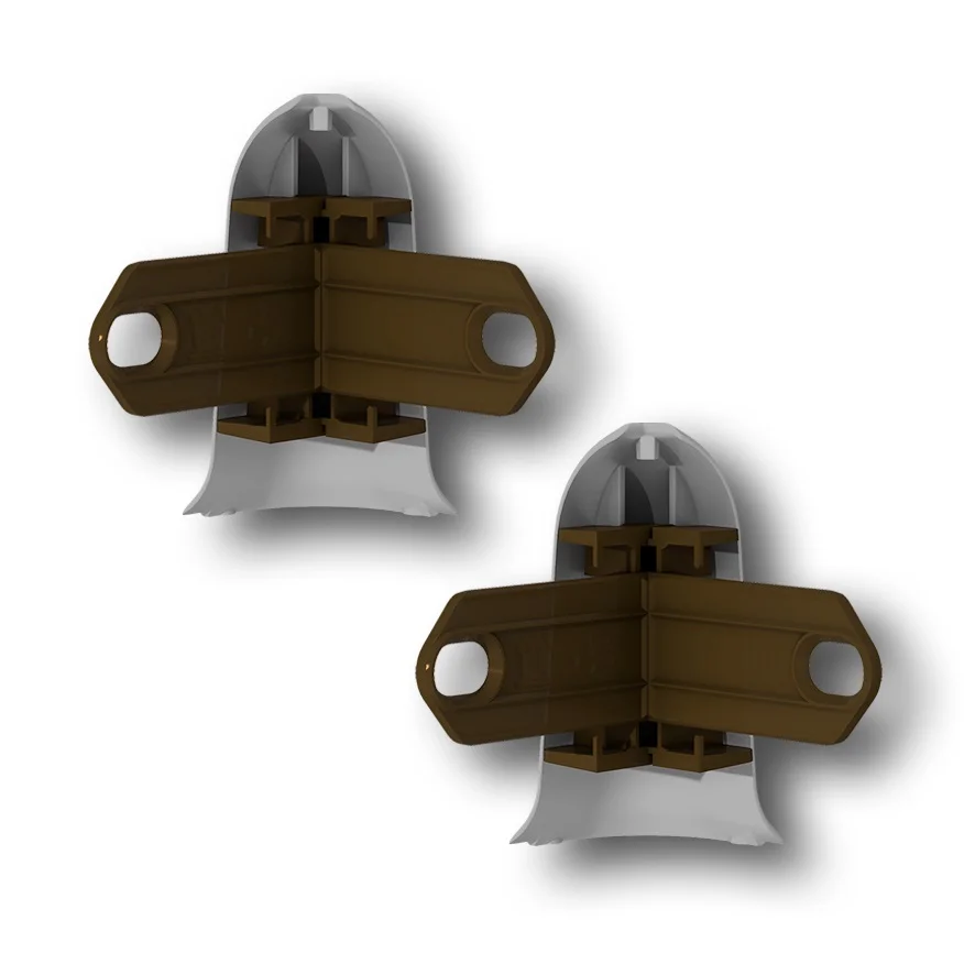 Угол наружный для плинтуса 55мм Идеал Классик, 081 Серебристый (2 шт флоуп)