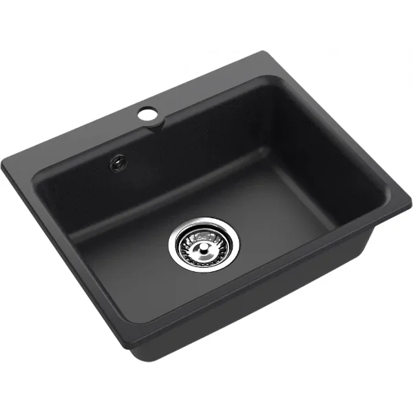 Мойка кухонная Santrek Aqua Verto SAV52 1 520х430х160 врезная, черный
