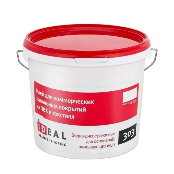 Клей для коммерческих напольных покрытий Ideal Creative Flooring 303, 14 кг