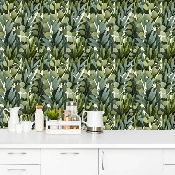 Обои Elysium Эвкалипт виниловые на бумажной основе 0,53х10,05м декор зеленый 908506Е (9)