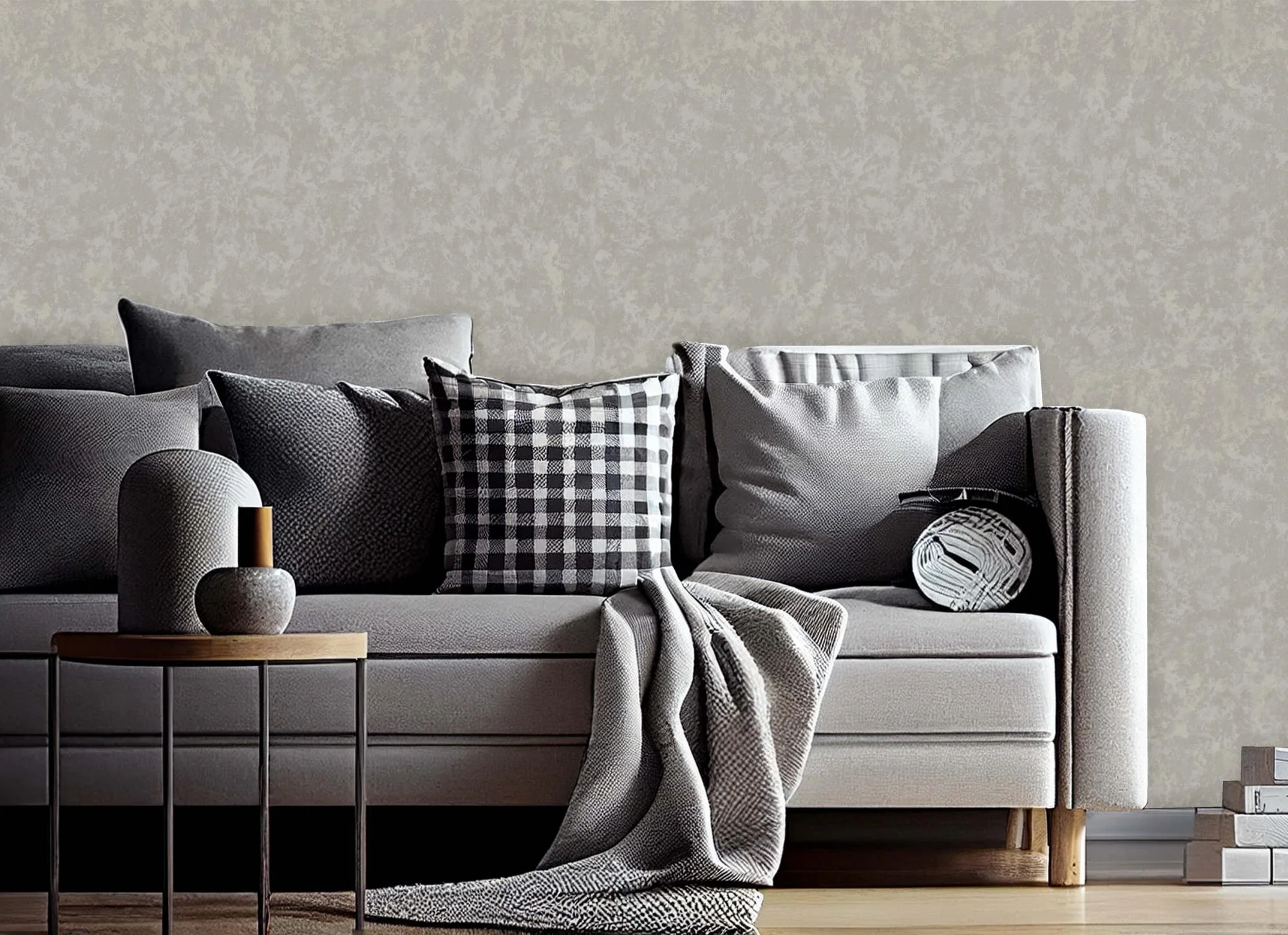 Обои МОФ Офелия виниловые на флизелиновой основе 1,06*10,05 м, светло-серый фон 4265-8 (6)