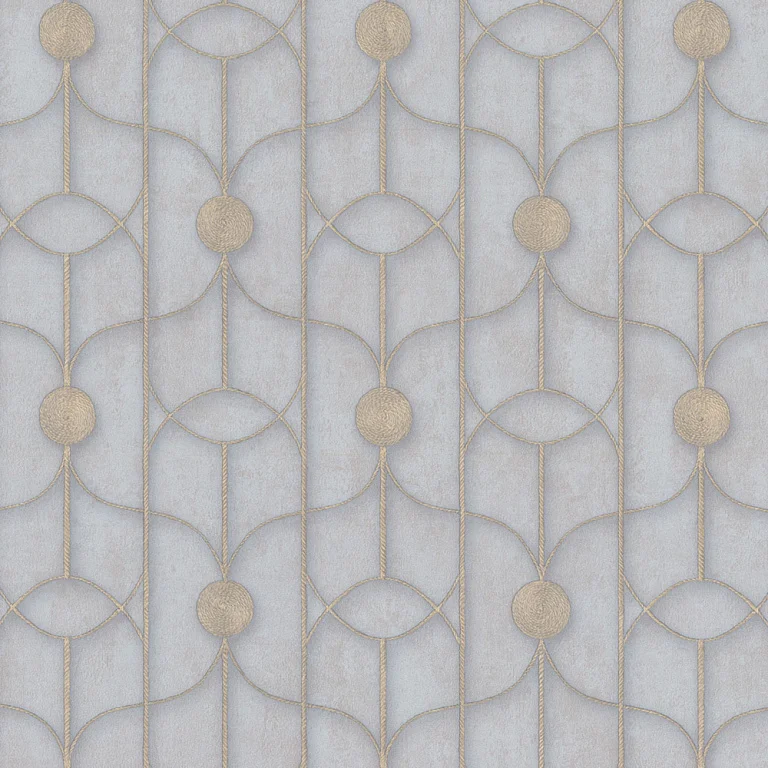 Обои ORNAMY Coin виниловые на флизелиновой основе 1,06*10,05 м, серый/бежевый 8059-11 (6)