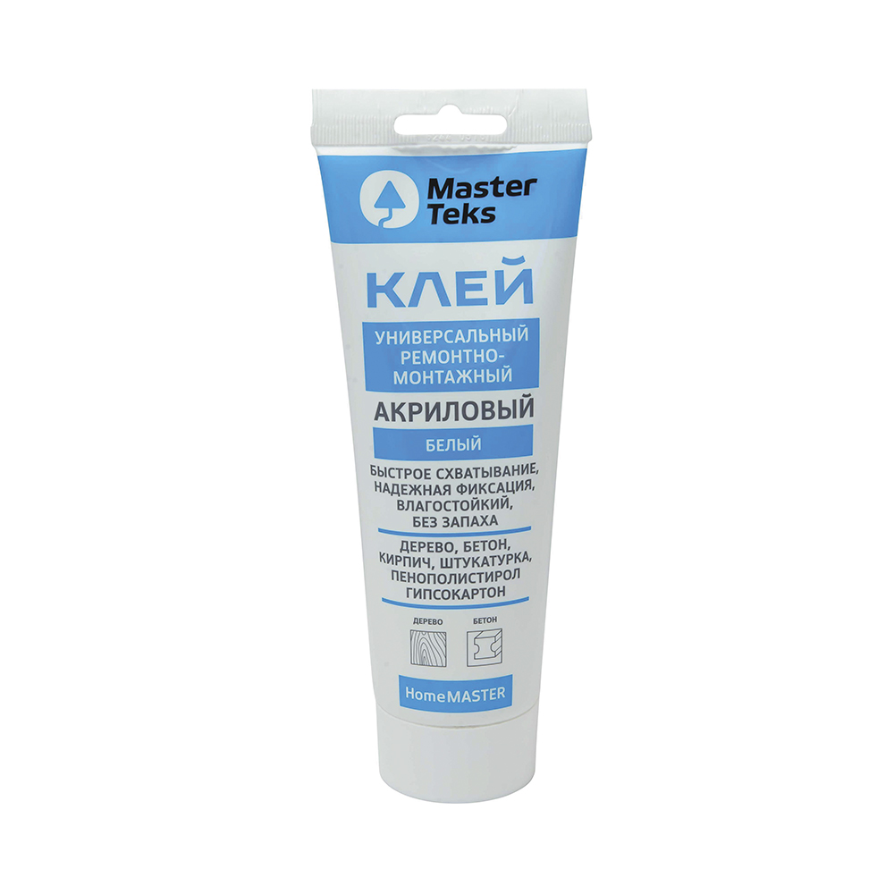 Клей монтажный акриловый MasterTeks Homemaster, 400 г, белый