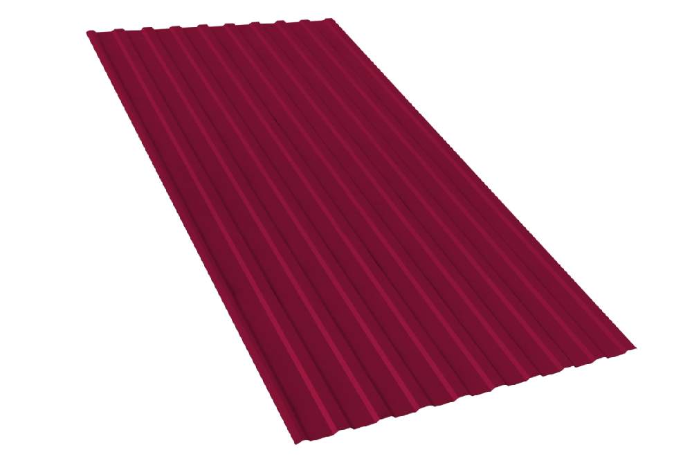 Профлист Н20 RAL 3005 винно-красный 2000*1150мм (эконом)