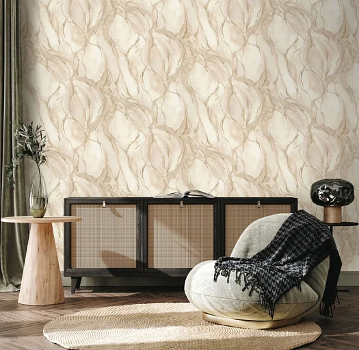 Обои Евро Декор Mineral виниловые на флизелиновой основе 1,06*10,05 м, бежевый 7222-17 (6)