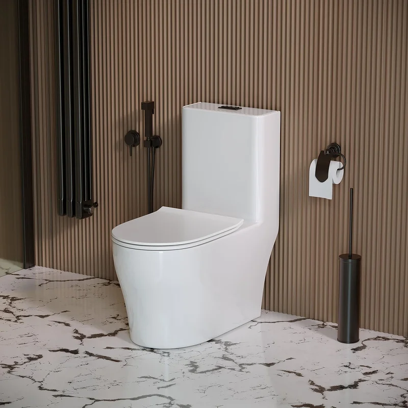 Унитаз напольный Grossman Classic GR-4488SQ 700*375*780 безободковый, микролифт, белый
