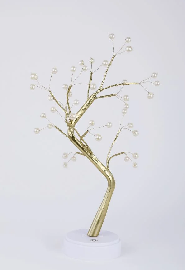 Светильник декоративный «Жемчужное дерево» ЭРА, тепл. бел. LED h=45см 3хАА IP20