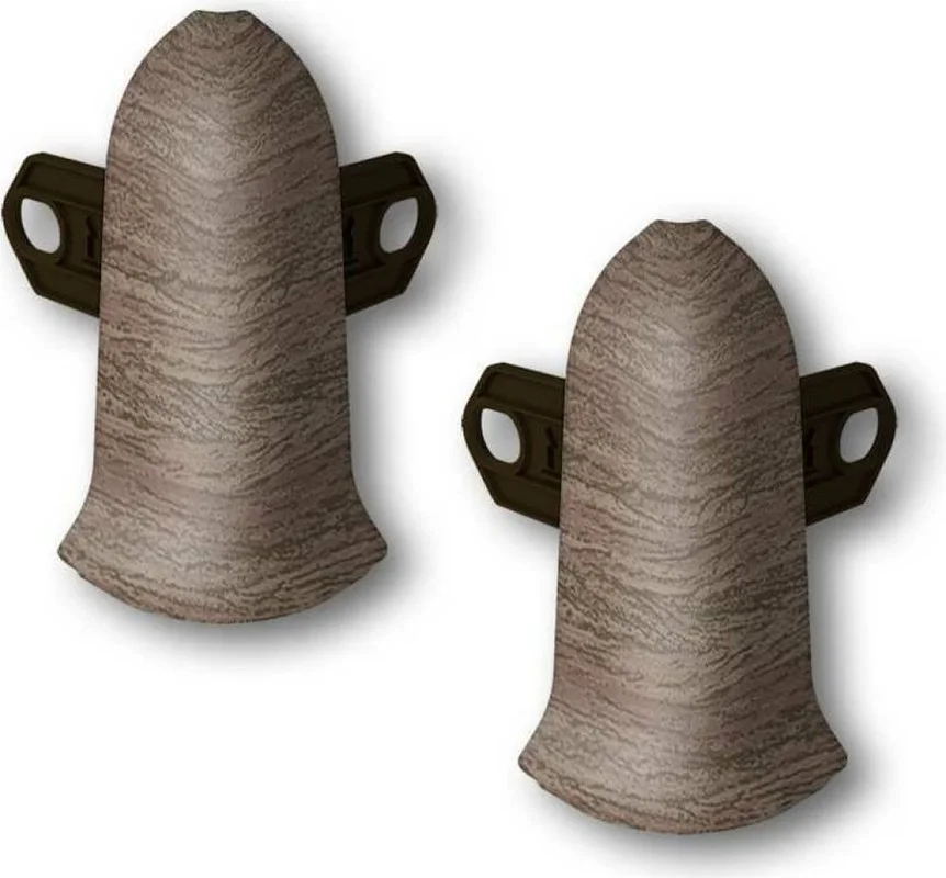 Угол наружный для плинтуса 55мм Идеал Классик, 292 Орех миланский (2шт.флоуп.)