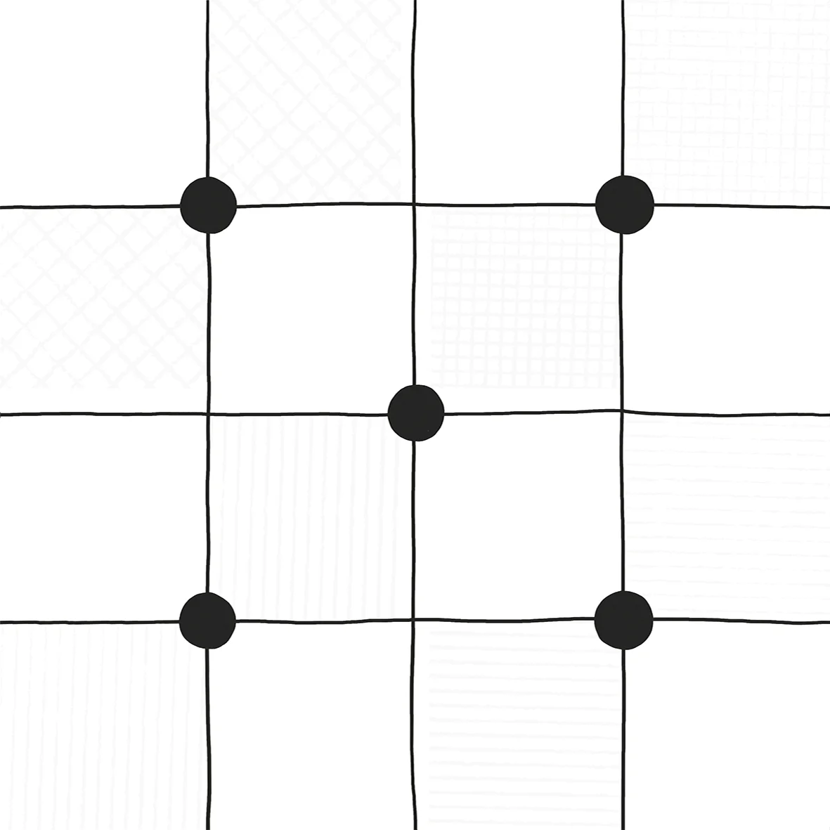 Плитка керамическая Домино Геометрия декор 30х30х0,7 см (1,35 кв м) белая 15 шт/уп