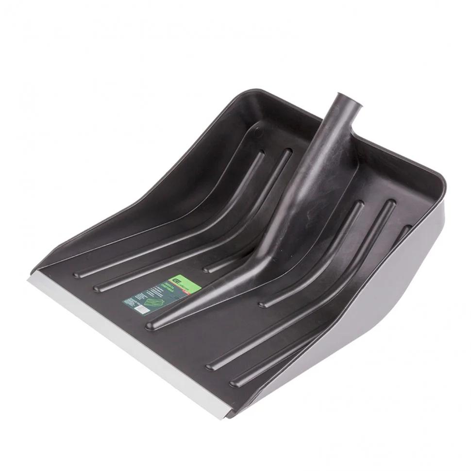 Лопата для уборки снега пластиковая 420*425 мм, без черенка //Сибртех