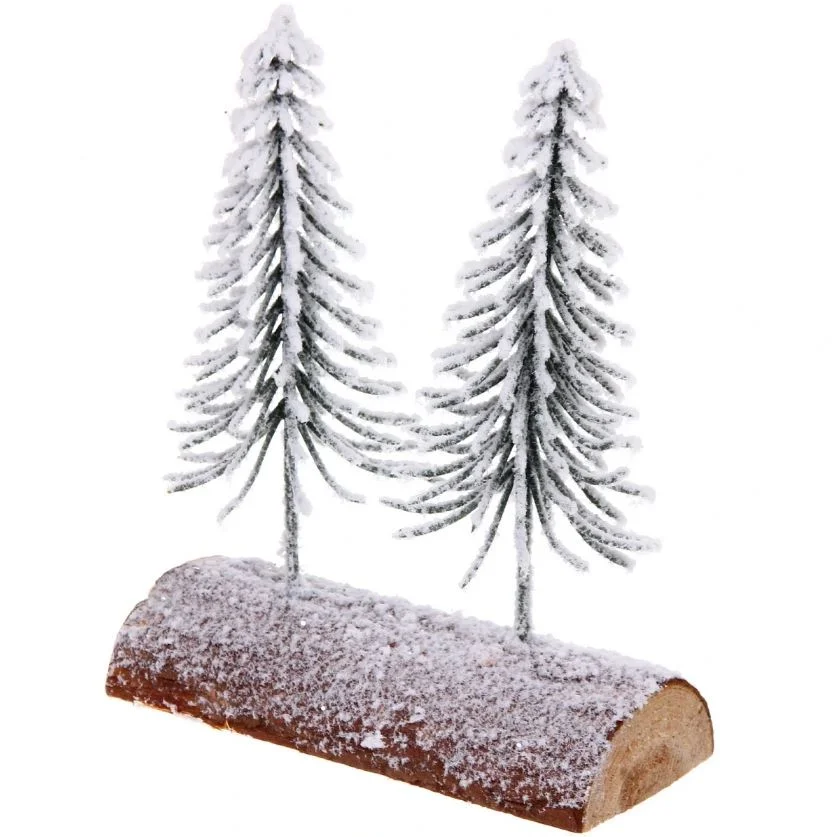 Хвойная композиция Снежная зима 19х9х23 см