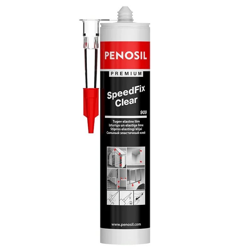 Клей монтажный каучуковый быстрый Penosil SpeedFix Clear 909 бесцветный 280 мл