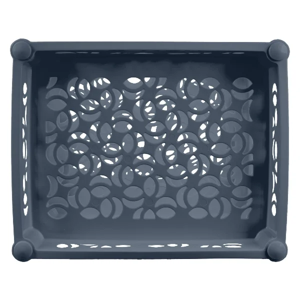 Этажерка 3-х секционная на колесиках Keeplex Light, 37х29х69 см, космический серый