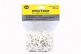 Крестики для плитки 2,5мм*200 шт Промис