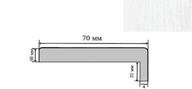 Наличник экошпон софт-тач телескопический Белый софт 70*10*2150мм