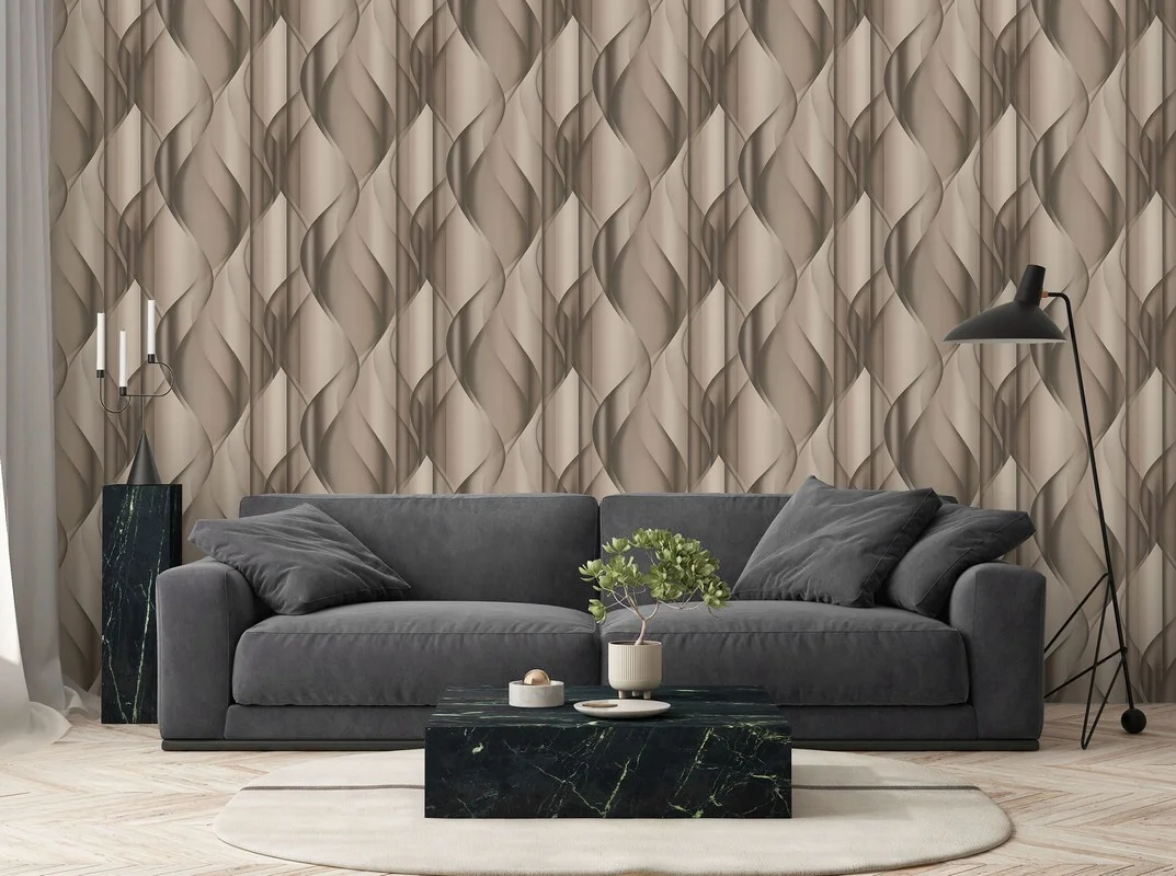 Обои DIAMOND Efir виниловые на флизелиновой основе 1,06*10,05 м, коричневый 5039-12 (6)