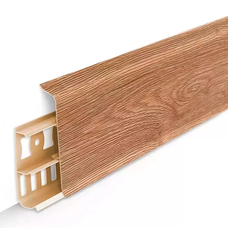 Плинтус напольный 70мм 2,2м Деконика, 221 Дуб янтарный