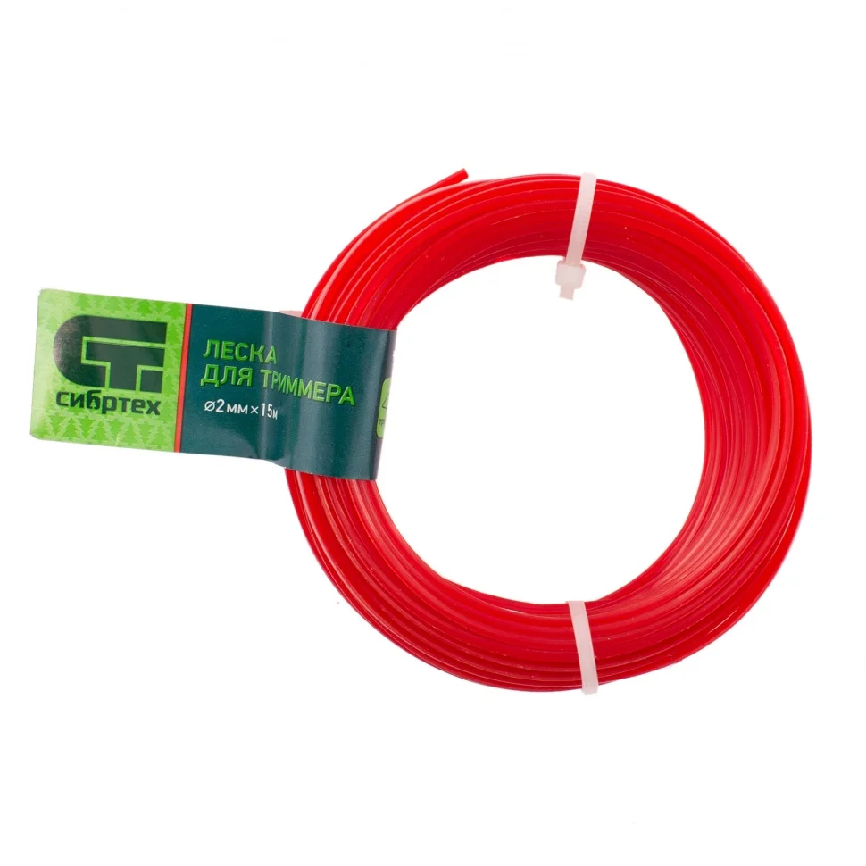 Леска для триммера треугольная 2,0мм*15м, Сибртех
