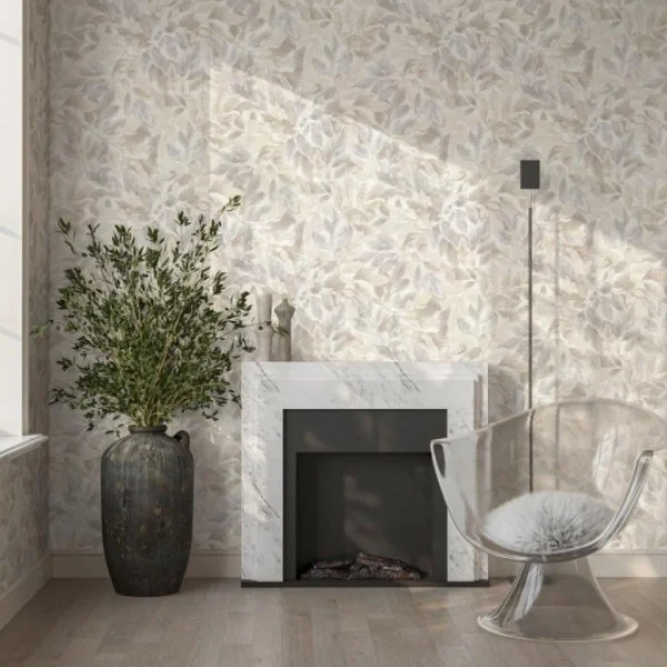 Обои Ялла виниловые на флизелиновой основе 1,06х10 м, серо-бежевый 11091-03 (6)