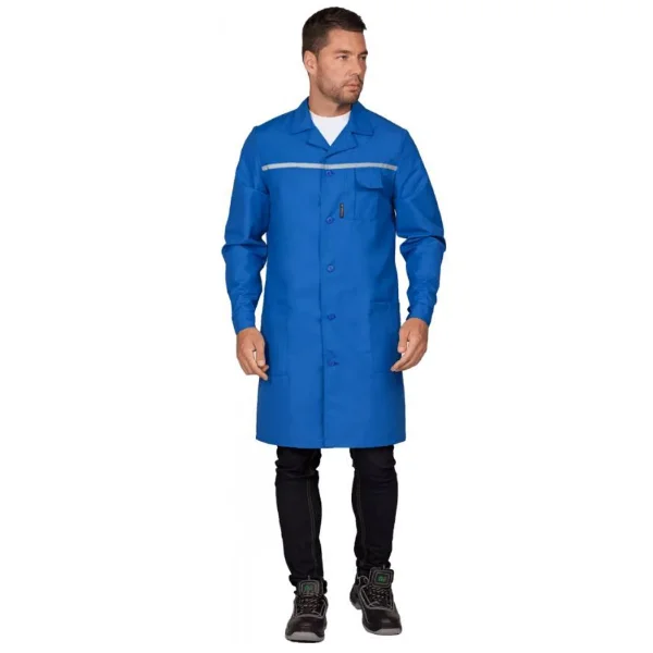 Халат СИБИРЯК р-р 96-100, рост 170-176, василек