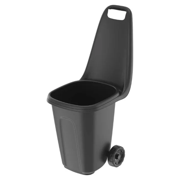 Тележка садовая 57х39х95 см, 38 л, черный