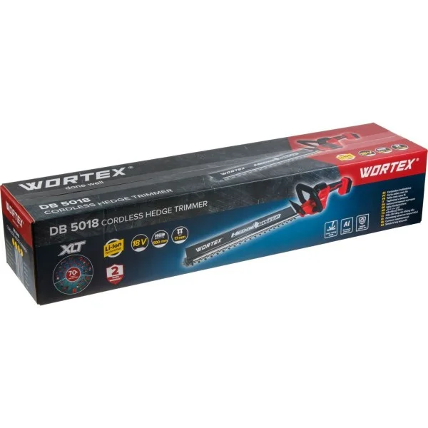 Кусторез аккумуляторный Wortex DB 5018 ALL1 SOLO 18В, 500 мм, шаг 17 мм, без АКБ и з/у