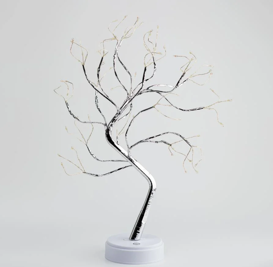 Светильник декоративный «Дерево с самоцветами» ЭРА, мульти LED h=45см 3хАА IP20