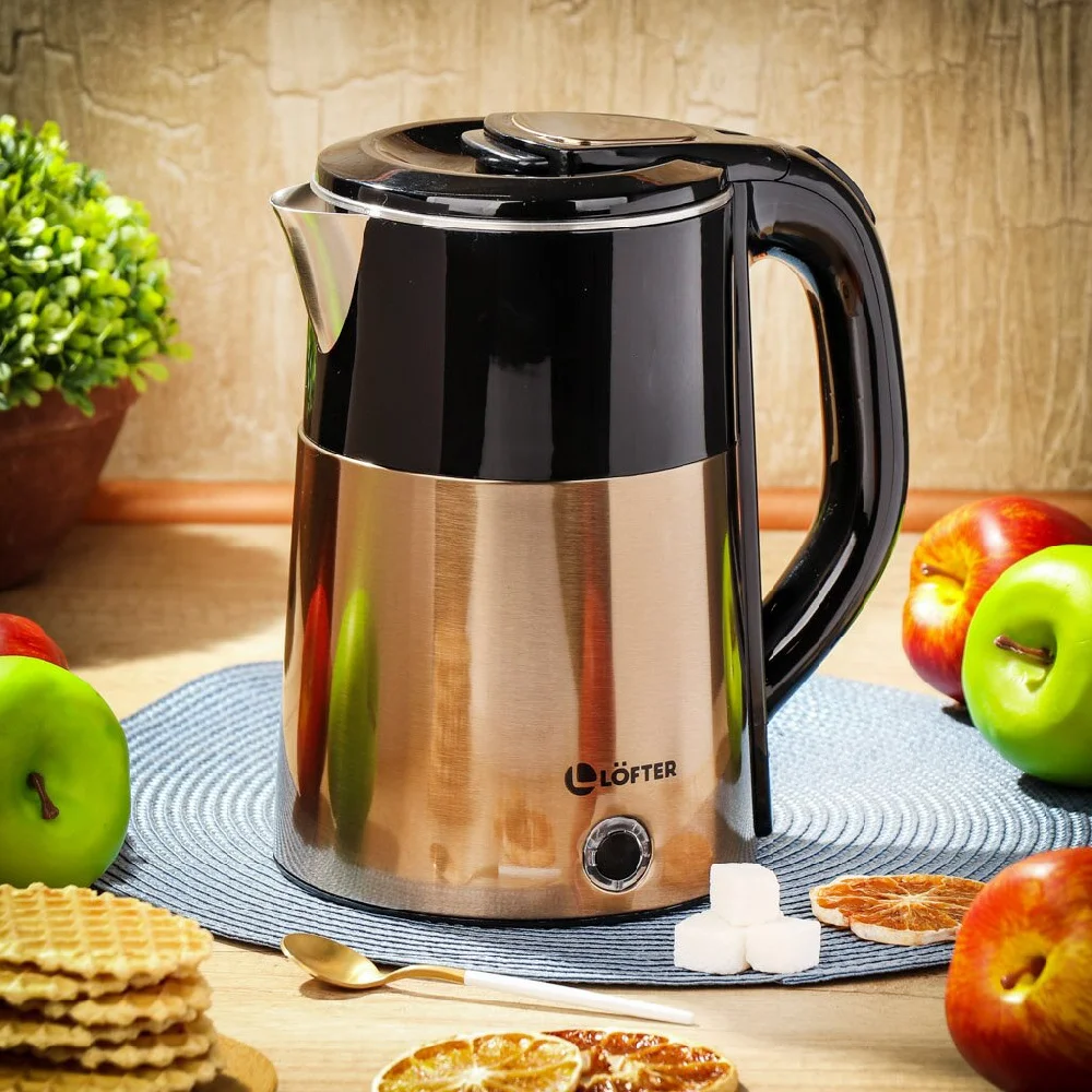 Чайник электрический Lofter 2,2л, 1500 Вт, нержавеющая сталь 