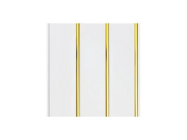 Панель ПВХ Грин Лайн, Софито золото (0,72м²) 8мм 3,0*0,24