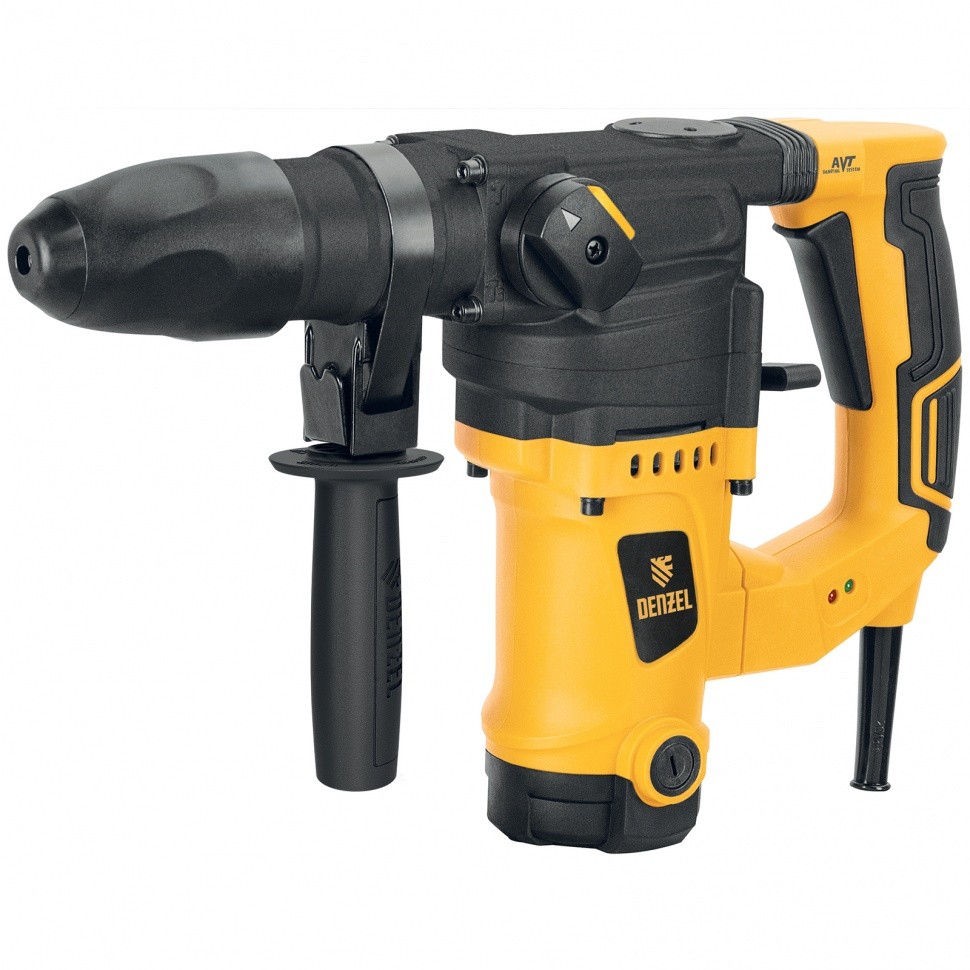 Перфоратор электрический DENZEL RHV-1100-26, SDS-plus, 1100Вт, 4Дж, 3 реж.