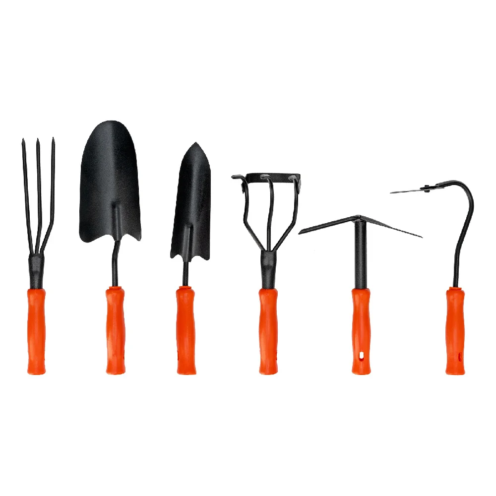 Набор садового инструмента 6 предметов, пластиковые рукоятки, Palisad