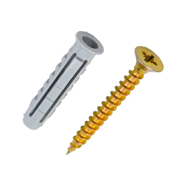 Саморез универсальный 4,5*60 с дюбелем нейлон 6*50 Топ-Креп (5 шт) 