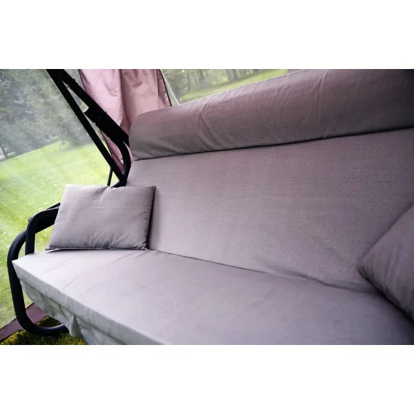 Качели садовые Турин-2, 3-х местные, серый