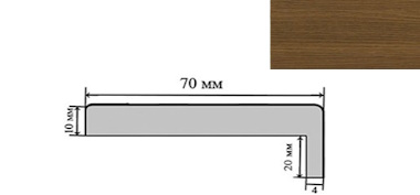 Наличник экошпон телескопический Античный кедр 70*10*2150мм 