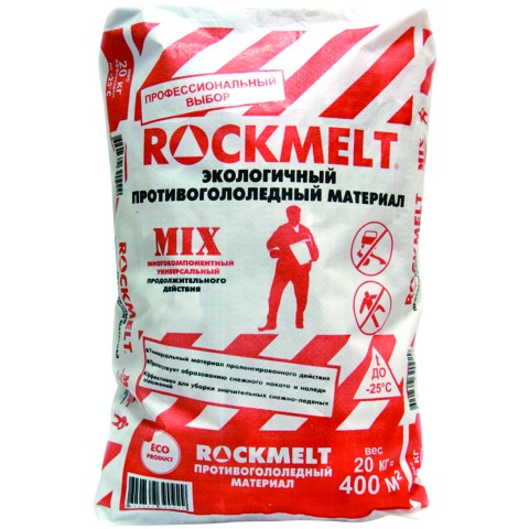 Антигололед быстрого действия "Rockmelt Mix" 20 кг