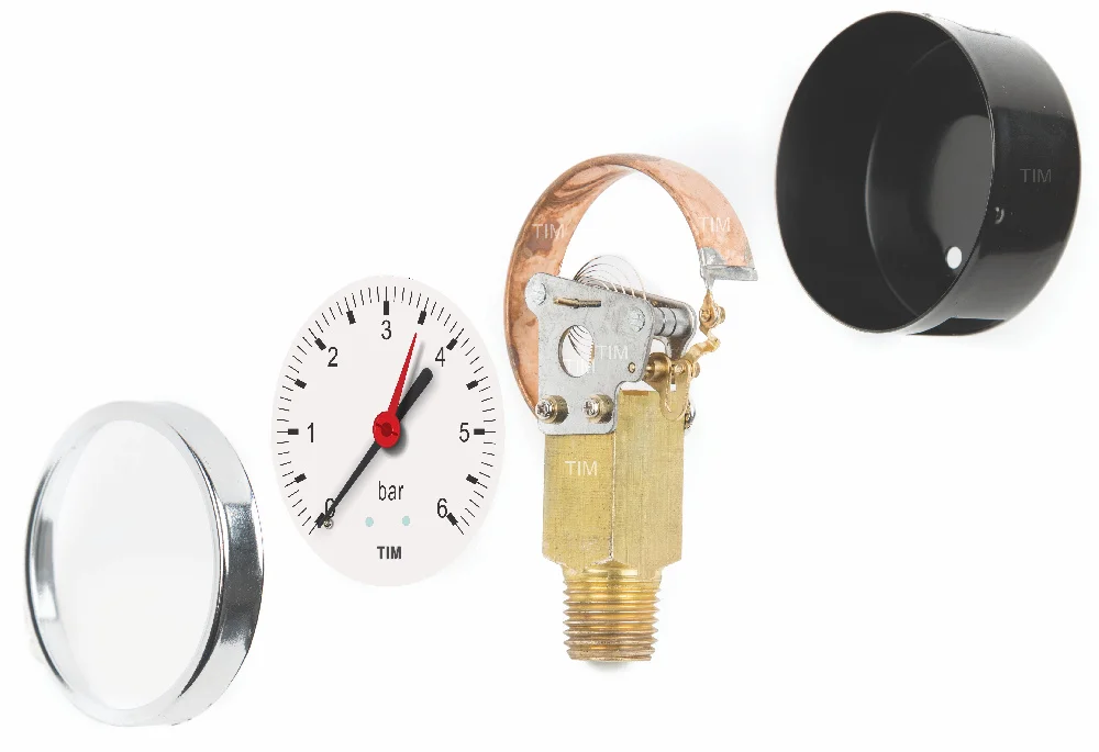 Манометр радиальный 10 бар (верт.)